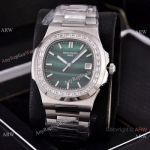 Copy Patek Philippe Nautilus Automatic Wrist Malachite Green Dial 40mm